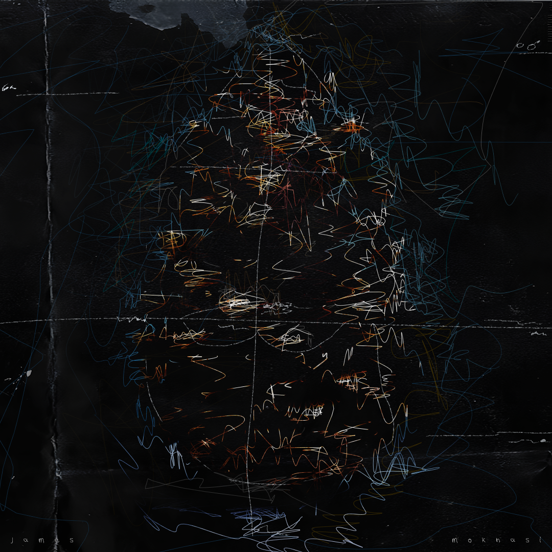 Night Vigil, 2024. Mixed media, Mixed media, 100 × 100 cm.