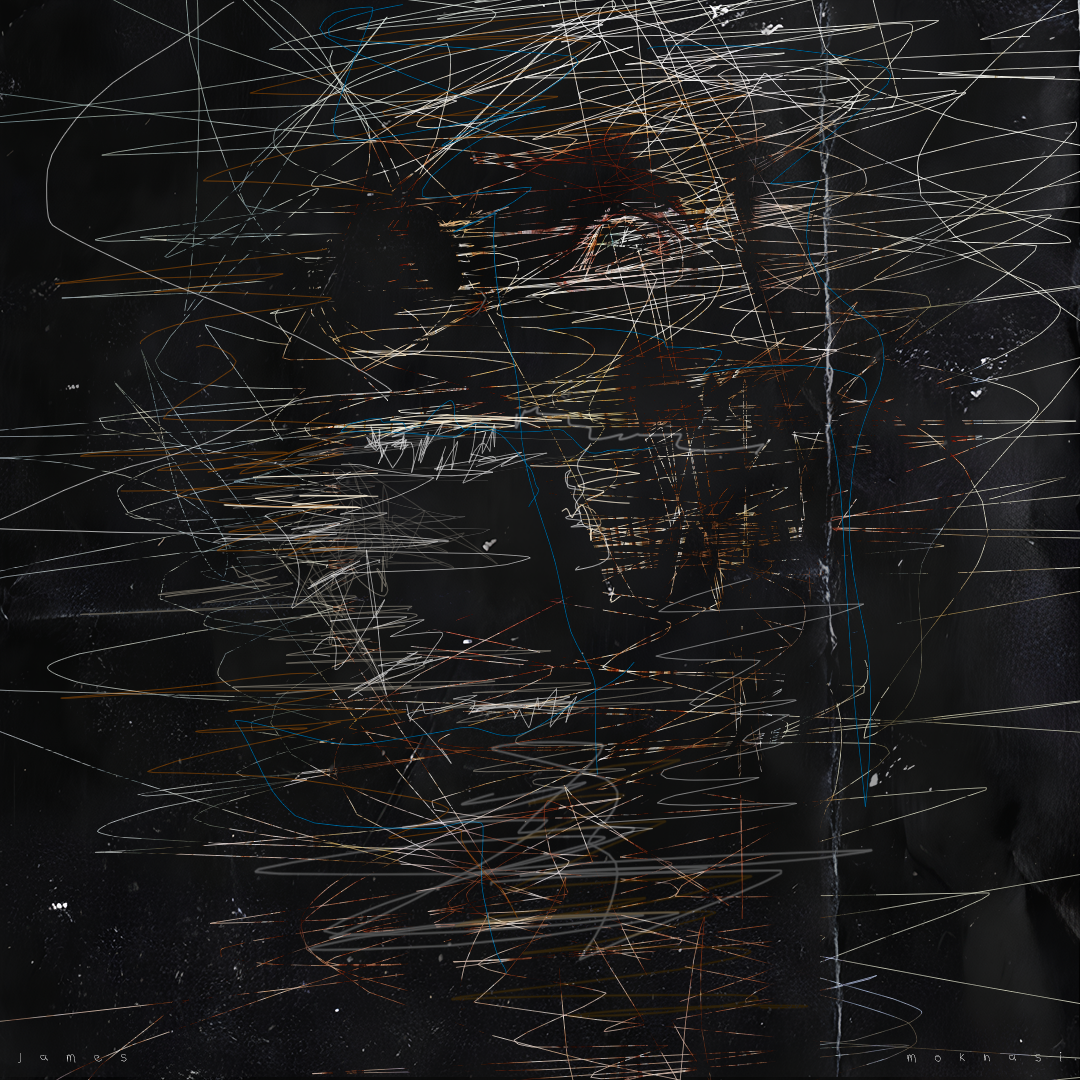 The Listener, 2025. Mixed media, Mixed media, 100 × 100 cm.